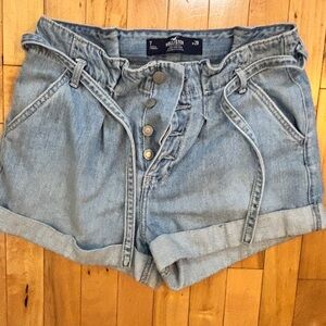 Hollister Light Blue Denim Shorts